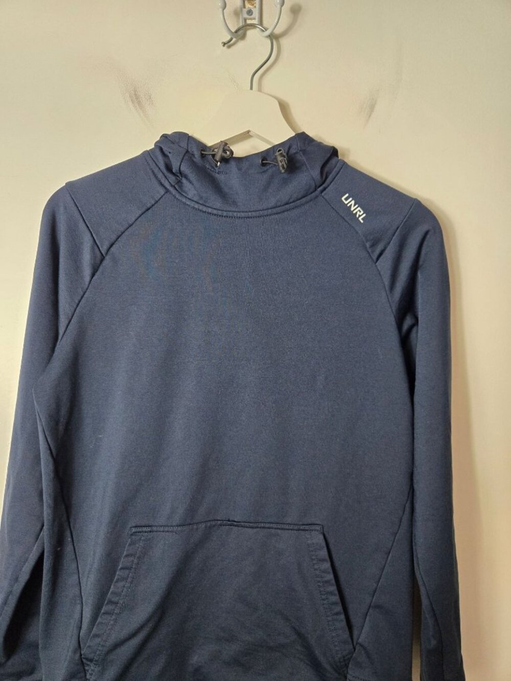 UNRL Youth Size L Crossover Hoodie II Pullover Midweight Sweatshirt Navy - Picture 5 of 10
